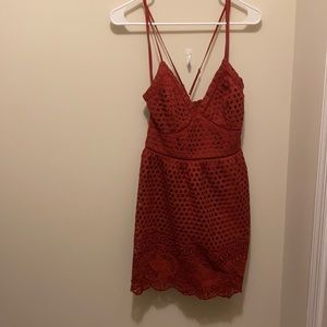 Burnt orange dress